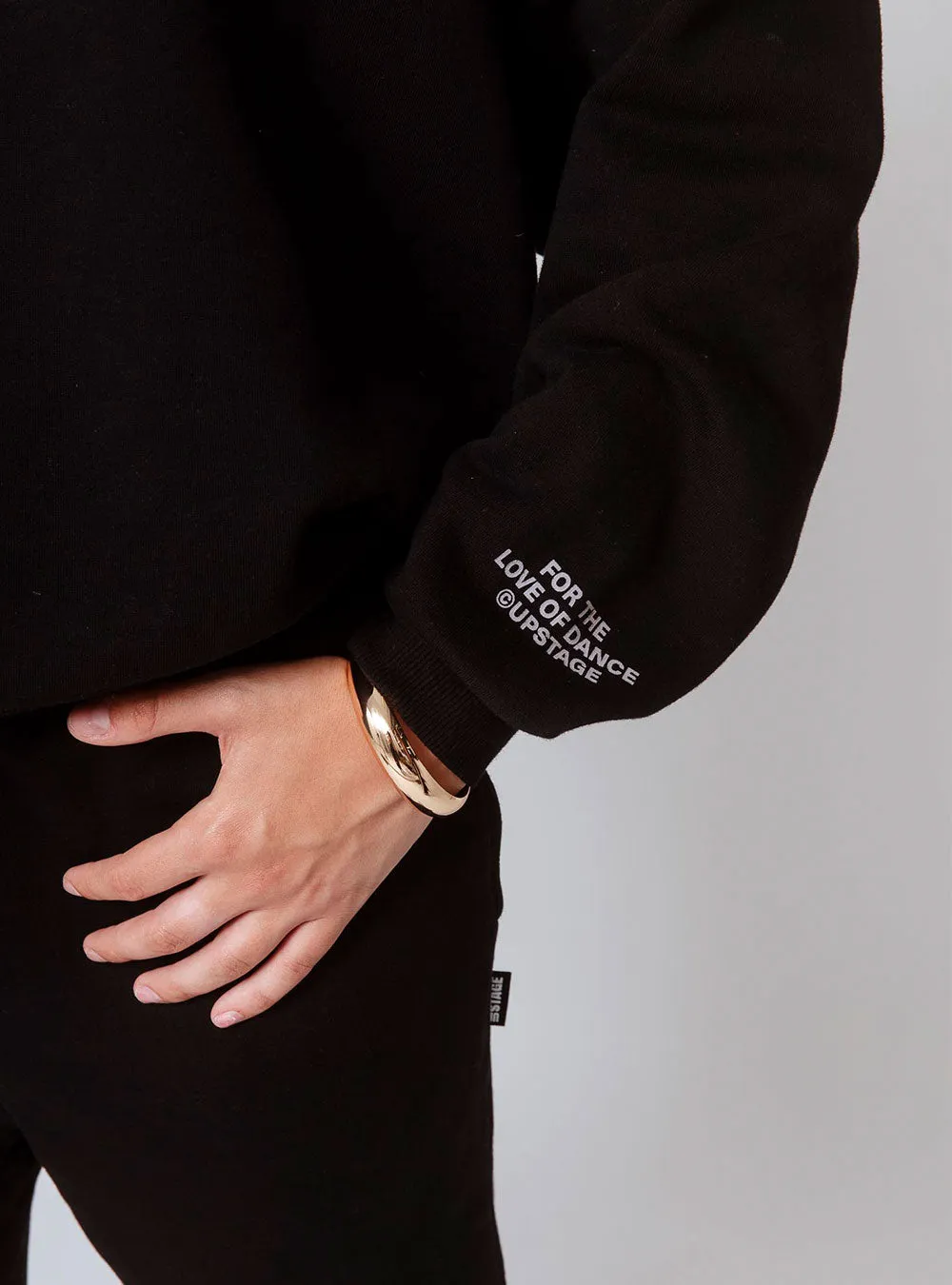 Adults Choreographer Logo Freestyle Oversized Hoodie Black