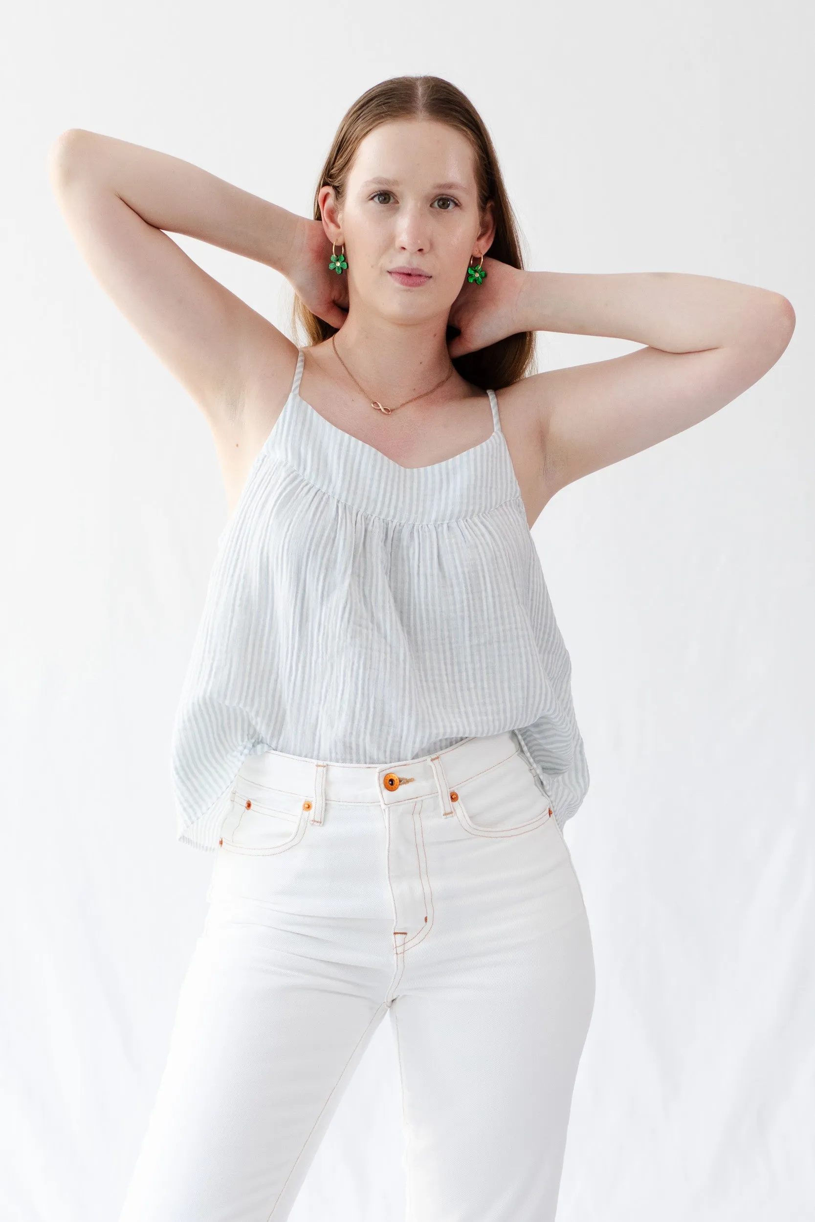 Ariel Cami Top - Cotton and Linen