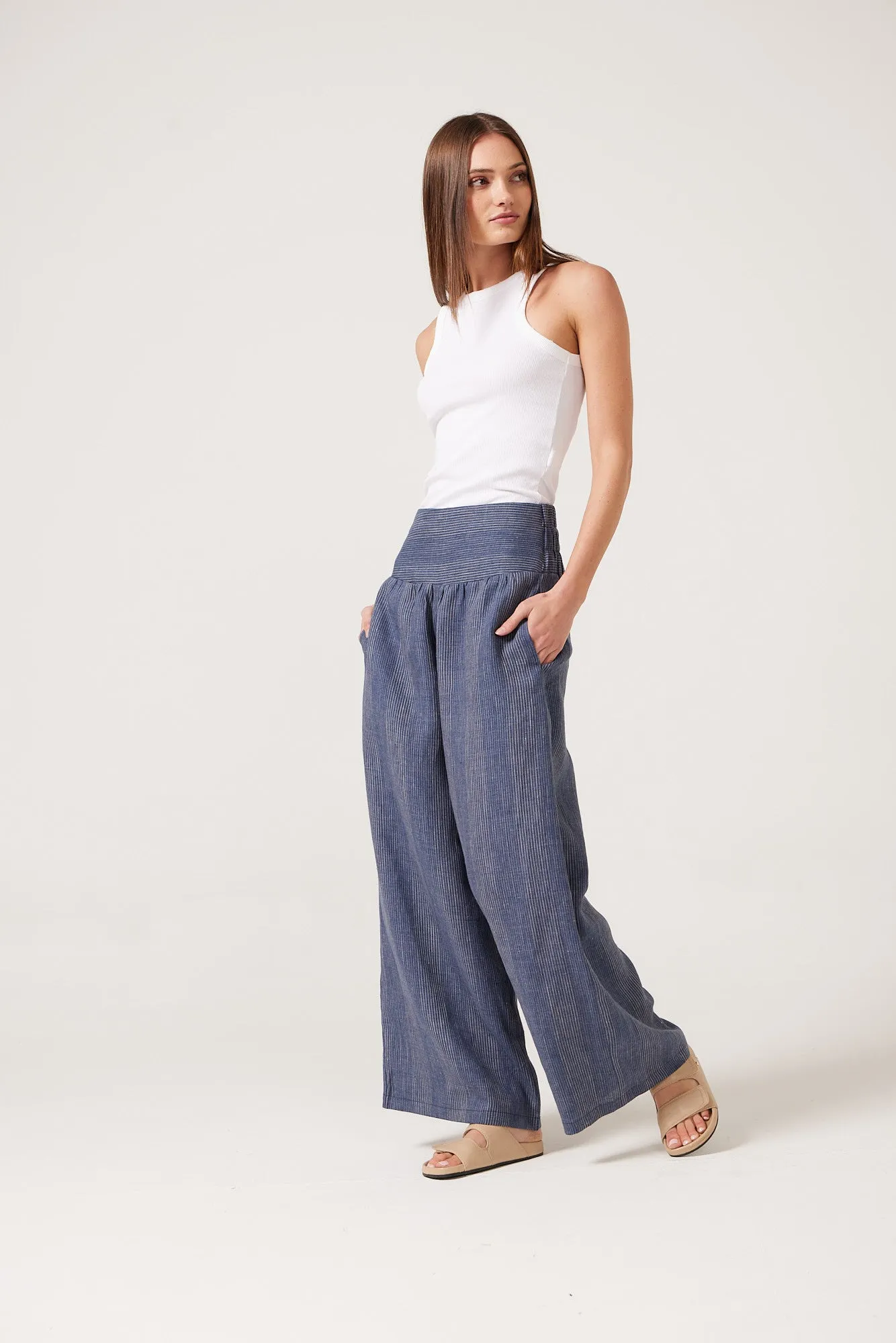 Ava Wide Basque Pant