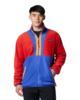 Backbowl II Full Zip Fleece Jacket in Sail Red & Clematis Blue