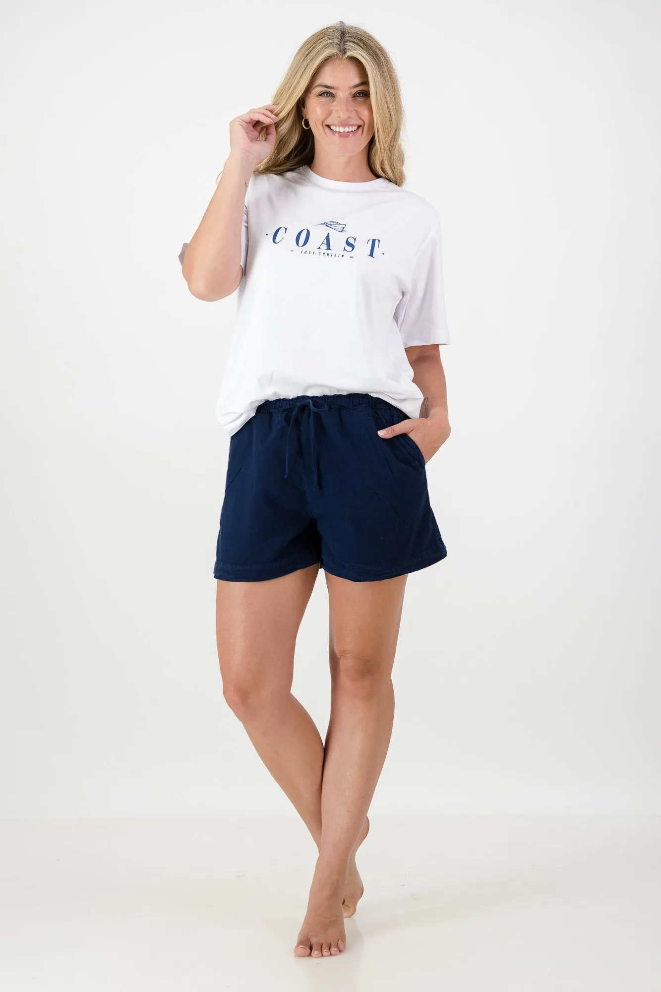 Bay Cotton Drawstring Shorts