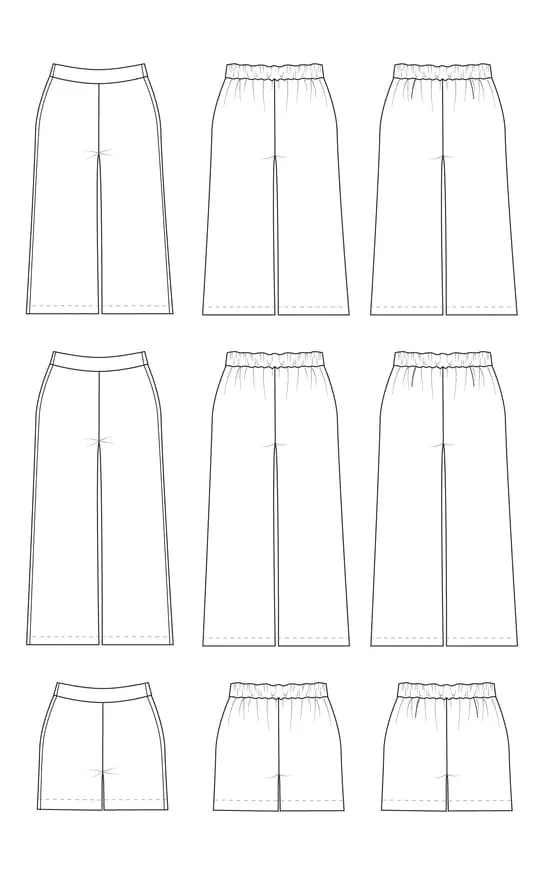Calder Pants & Shorts - 12-32 - Cashmerette