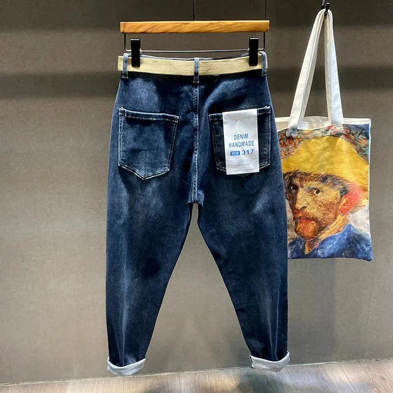 Casual Solid Loose Harem Jeans
