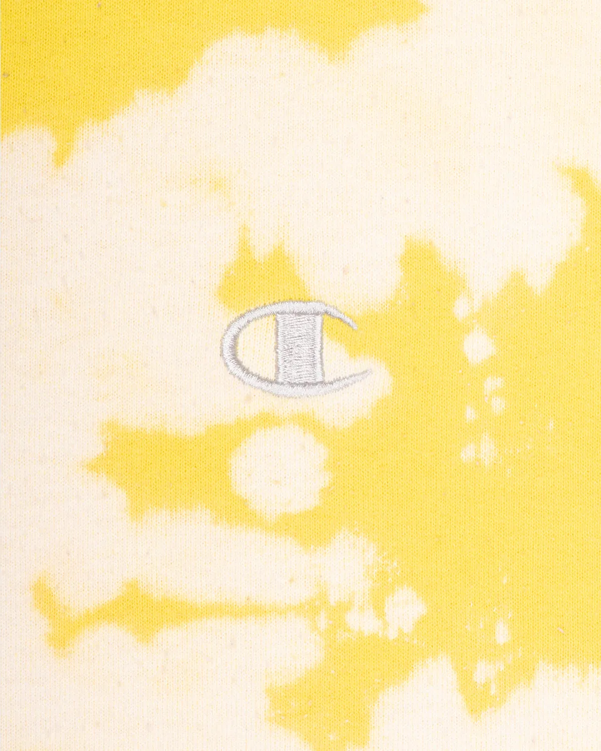 Champion reworked yellow tie-dye sweatshirt