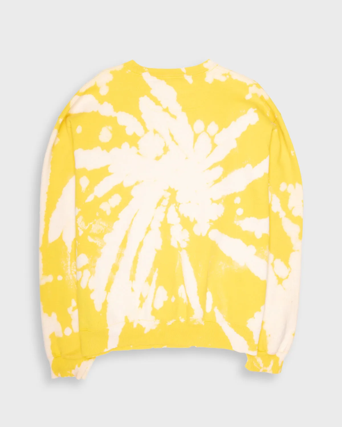 Champion reworked yellow tie-dye sweatshirt