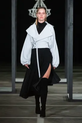 CINDY MFABE GRACE A-LINE SKIRT BLACK