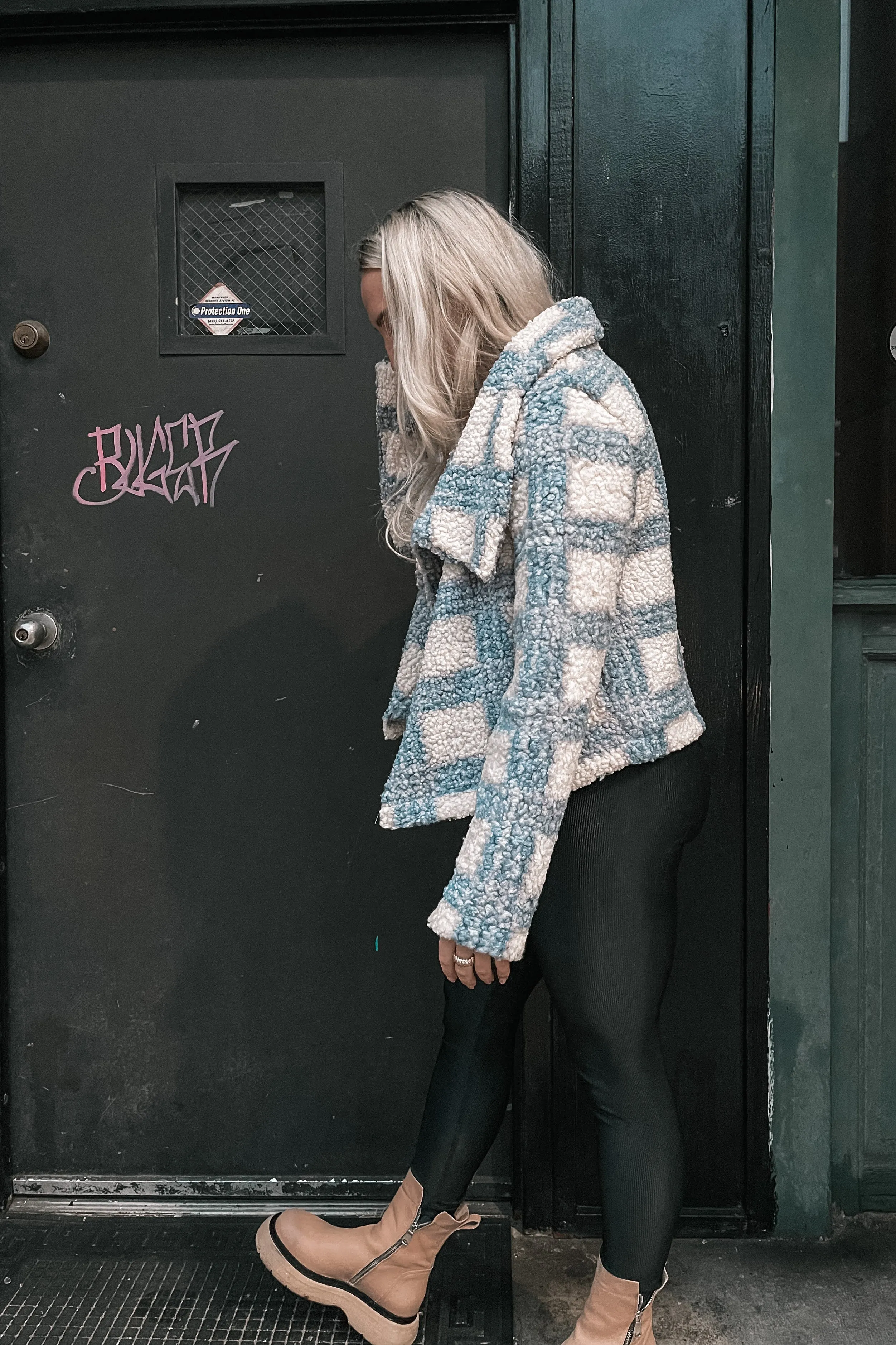 Do You, Boo Checkered Teddy Jacket