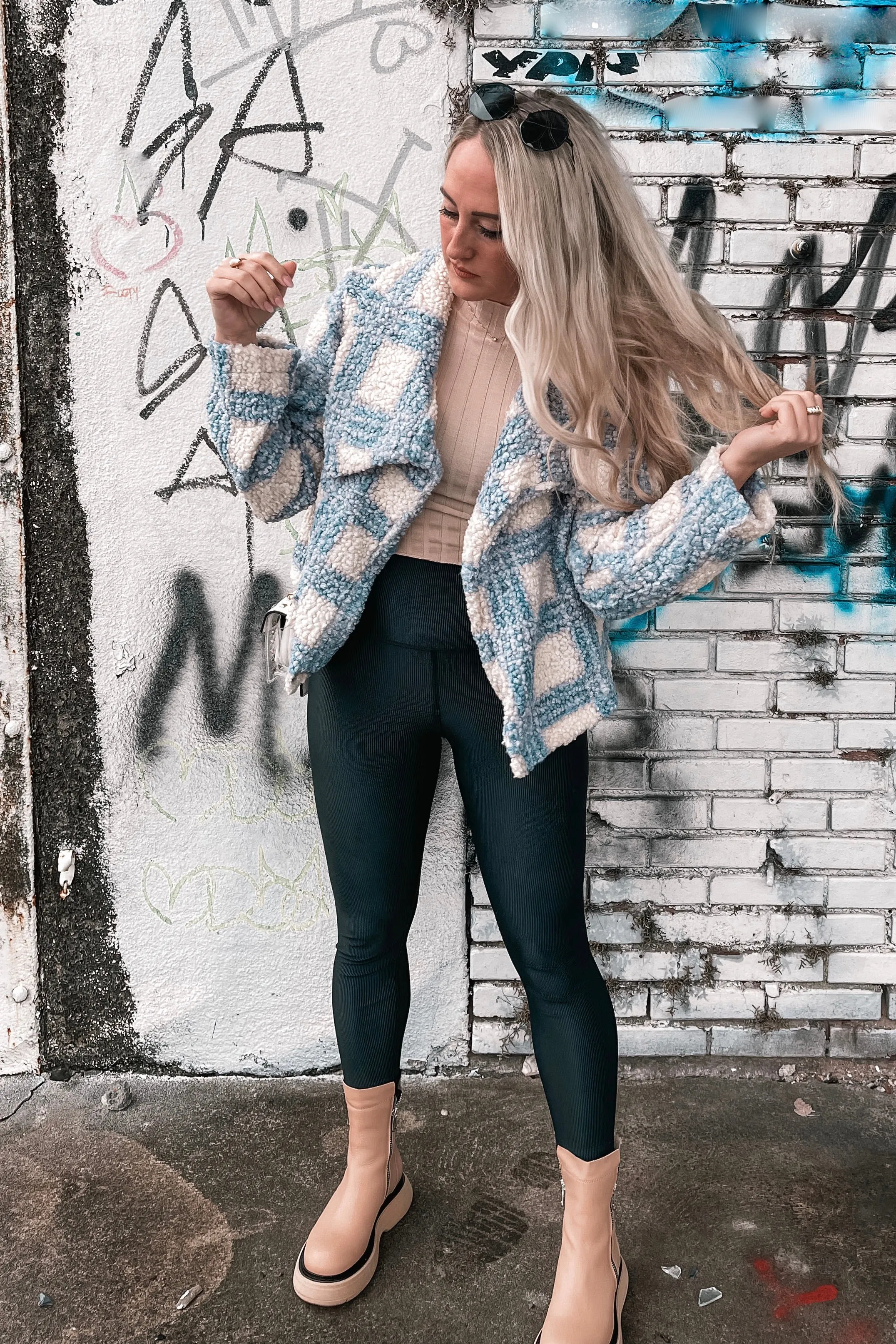 Do You, Boo Checkered Teddy Jacket
