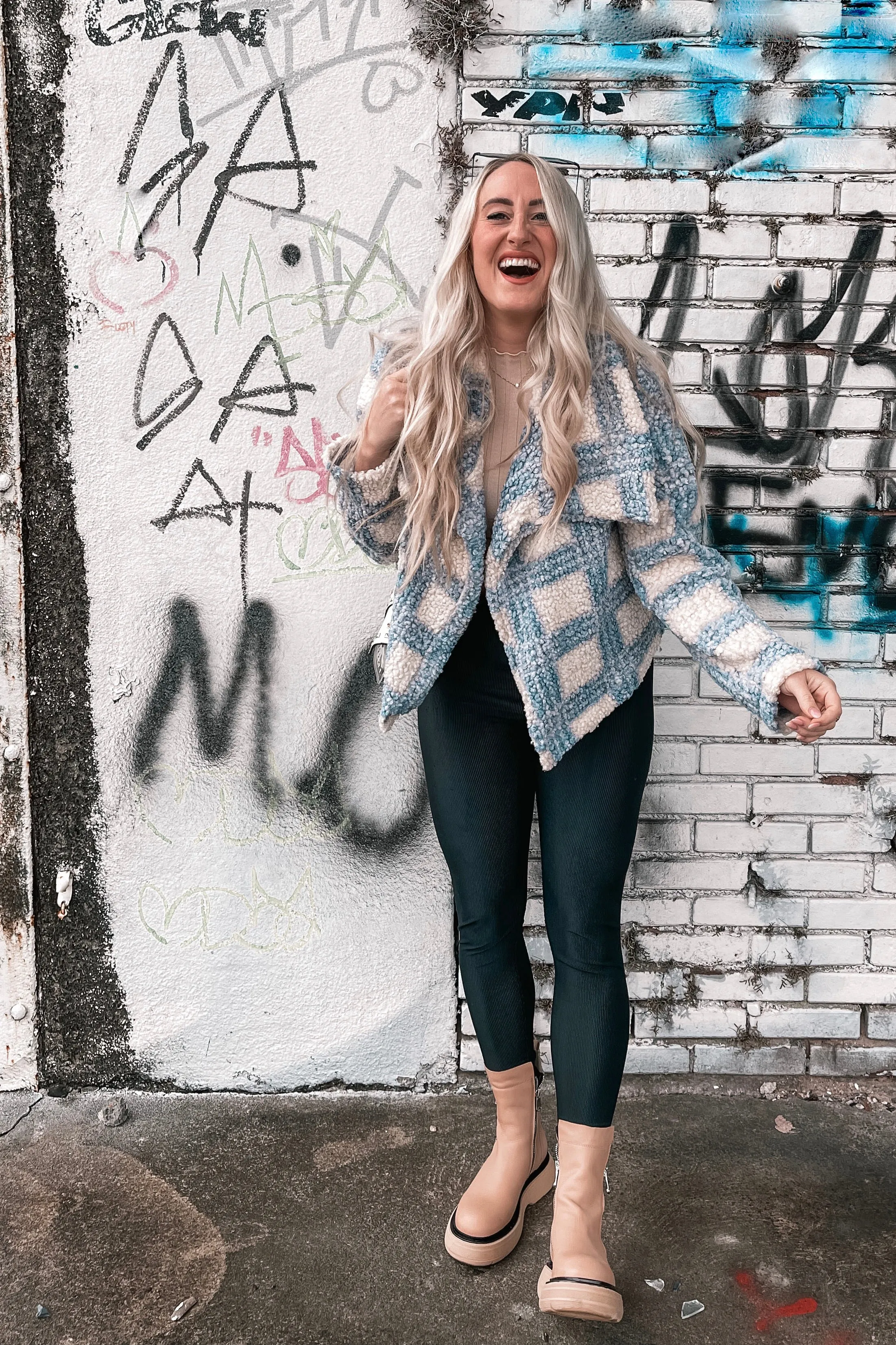 Do You, Boo Checkered Teddy Jacket