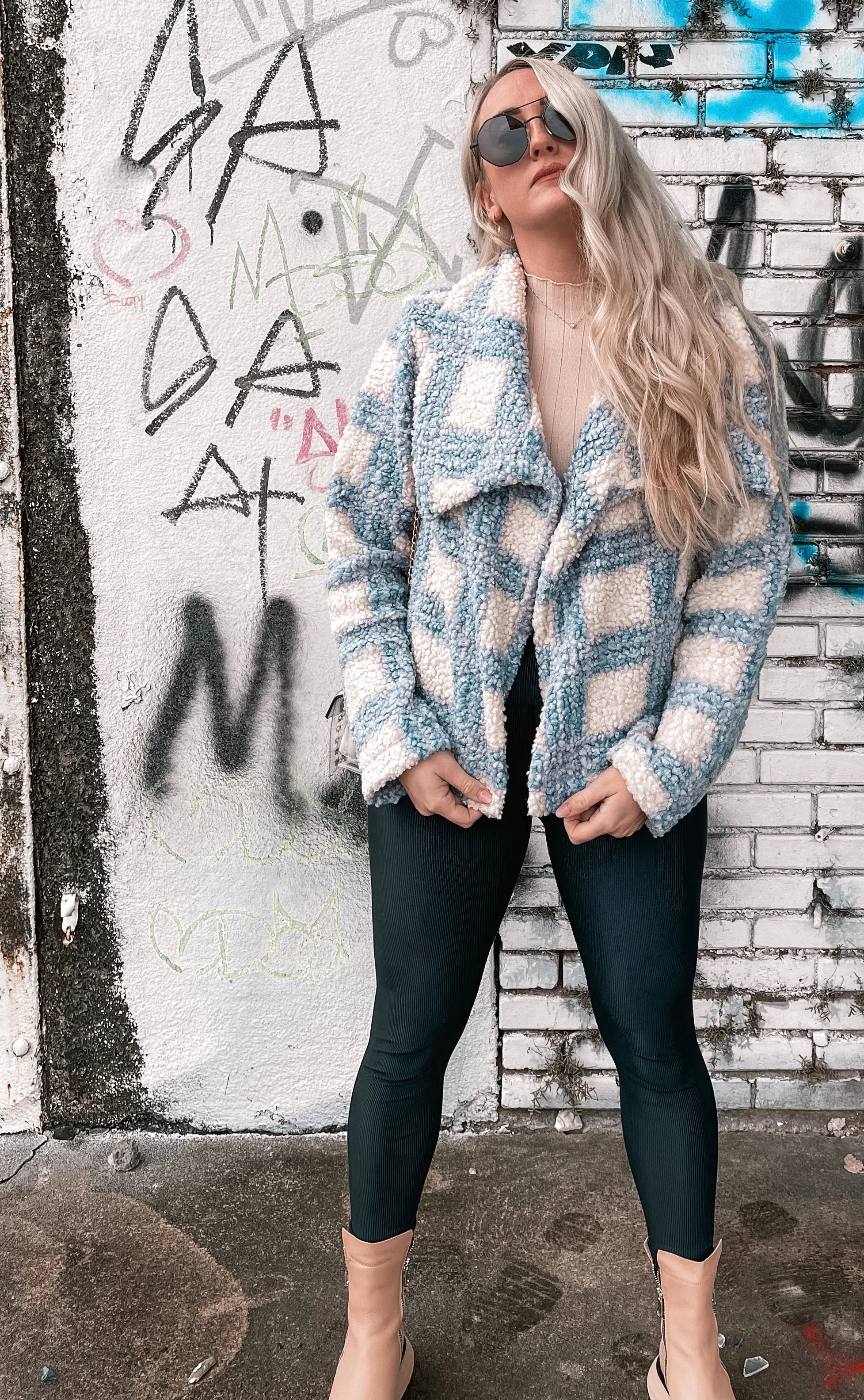 Do You, Boo Checkered Teddy Jacket