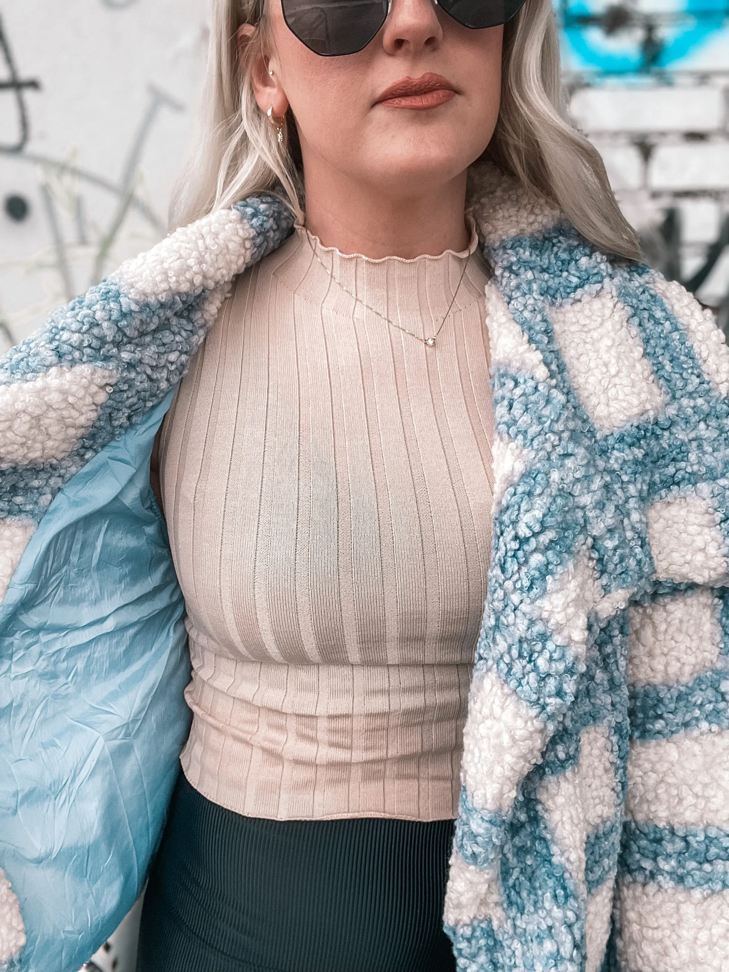 Do You, Boo Checkered Teddy Jacket