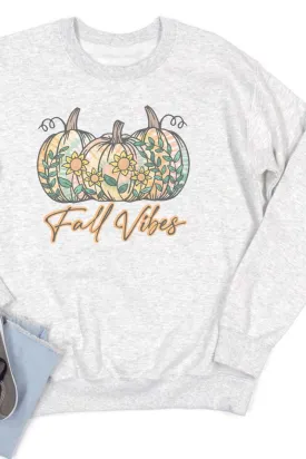 Fall Vibes Tie Dye Pumpkins Unisex NuBlend Crew Sweatshirt
