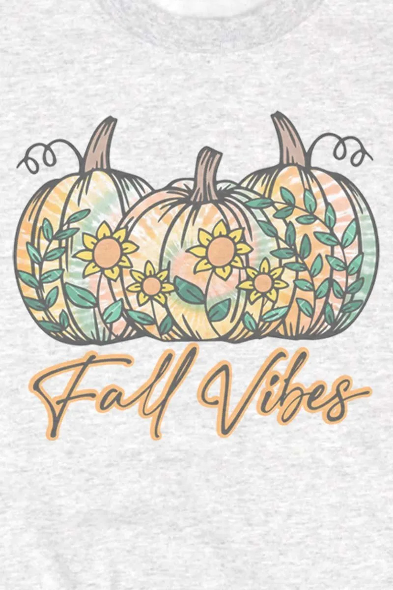 Fall Vibes Tie Dye Pumpkins Unisex NuBlend Crew Sweatshirt