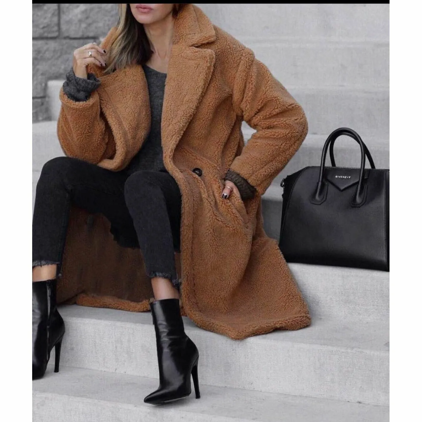 Faux Fur Teddy Coat.