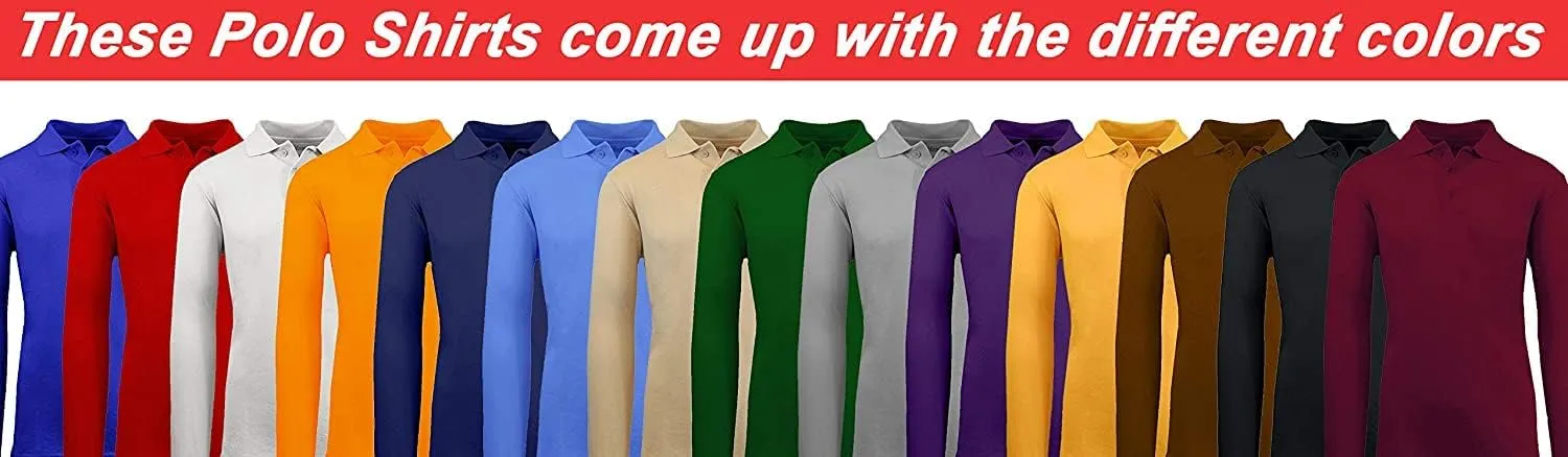 Galaxy by Harvic Boys Long Sleeve Polo Shirts