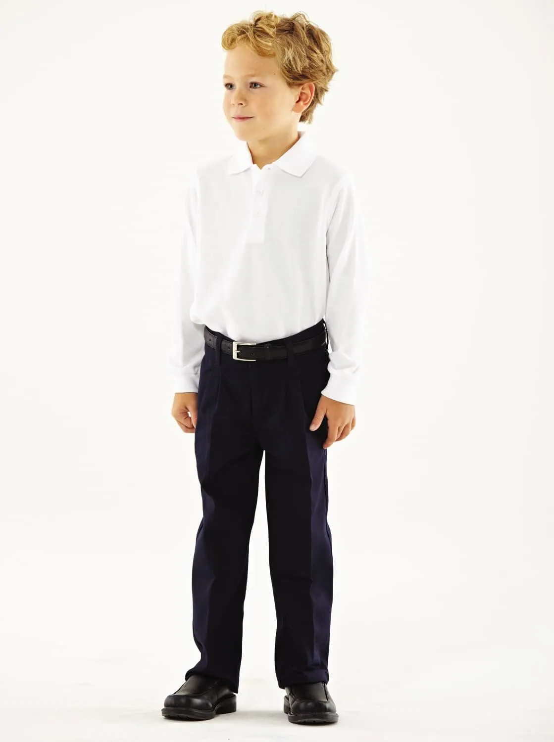 Galaxy by Harvic Boys Long Sleeve Polo Shirts