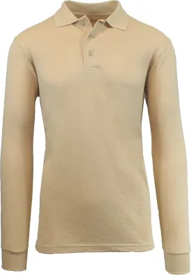 Galaxy by Harvic Boys Long Sleeve Polo Shirts