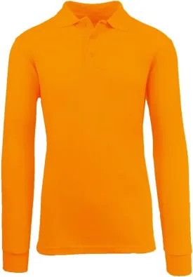 Galaxy by Harvic Boys Long Sleeve Polo Shirts