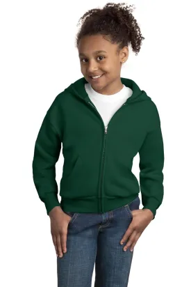 Hanes Boys' EcoSmart Full Zip Hooded Jacket, Deep Forest, X-Large
