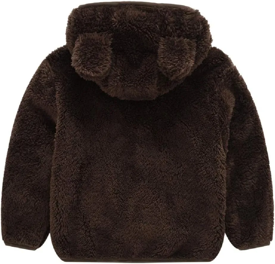 JESKIDS Toddler Girls Boys Fleece Hoody Jacket Zip Up Teddy Coat Warm Winter Outwear
