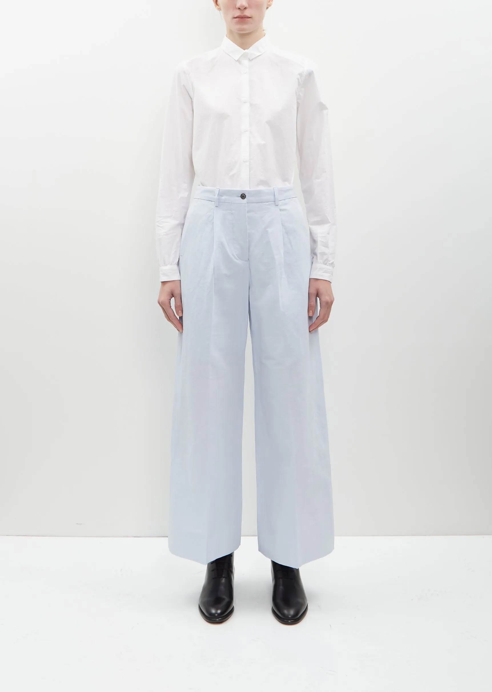 Katia Wide Cotton-Linen Pants