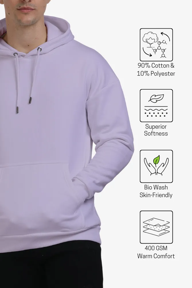 Lavender Oversized Hoodie for men