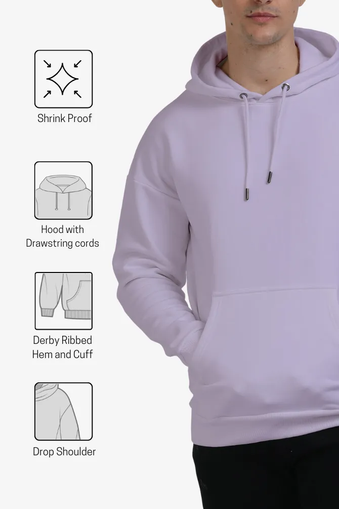 Lavender Oversized Hoodie for men