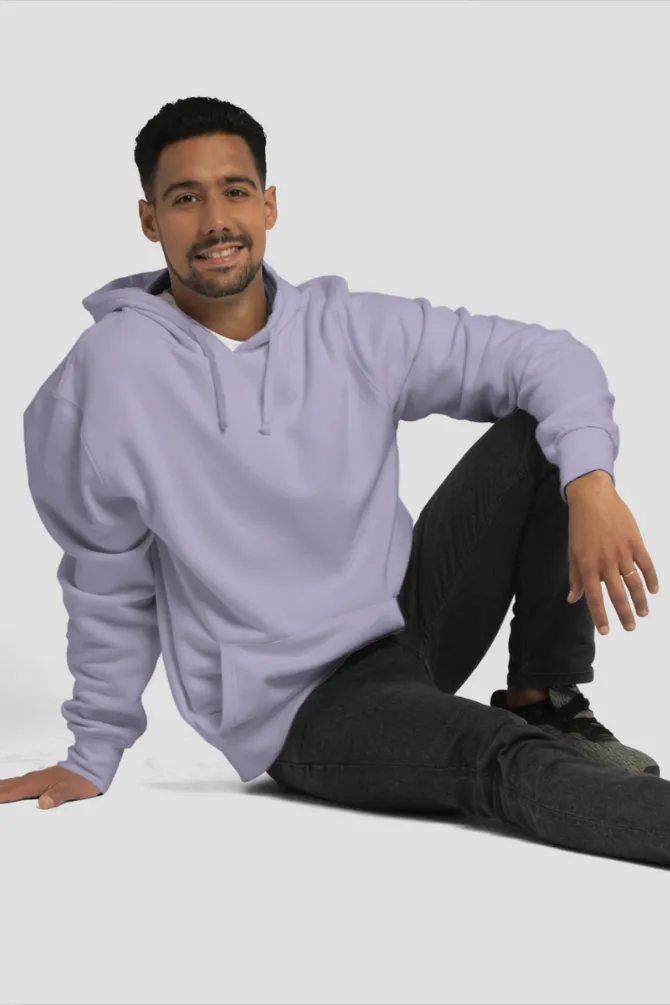 Lavender Oversized Hoodie for men