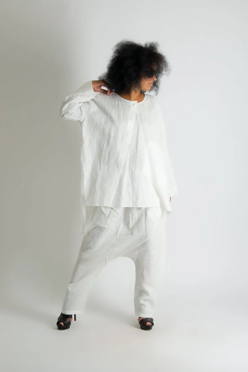 Linen Harem Loose Pants CLARA