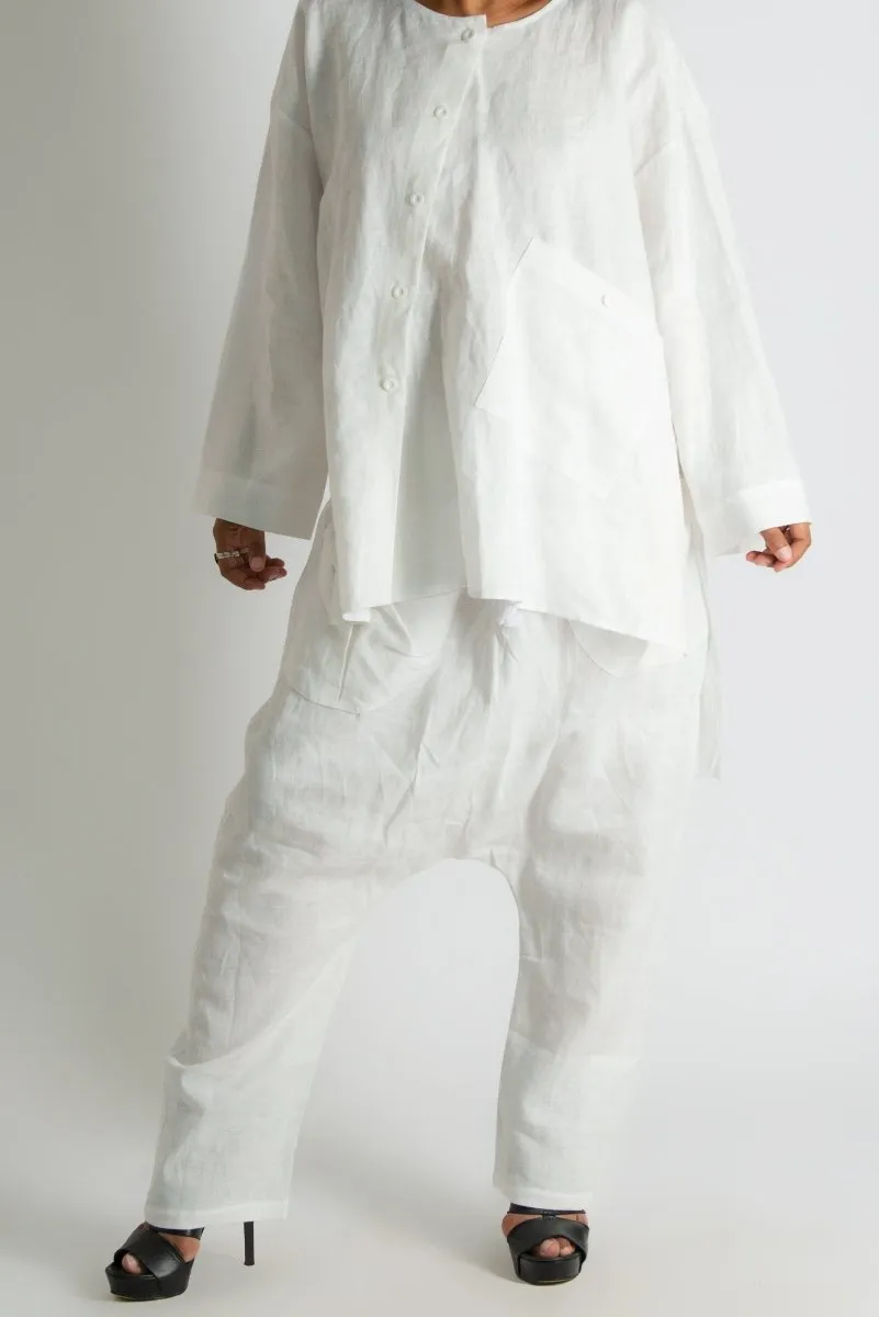 Linen Harem Loose Pants CLARA