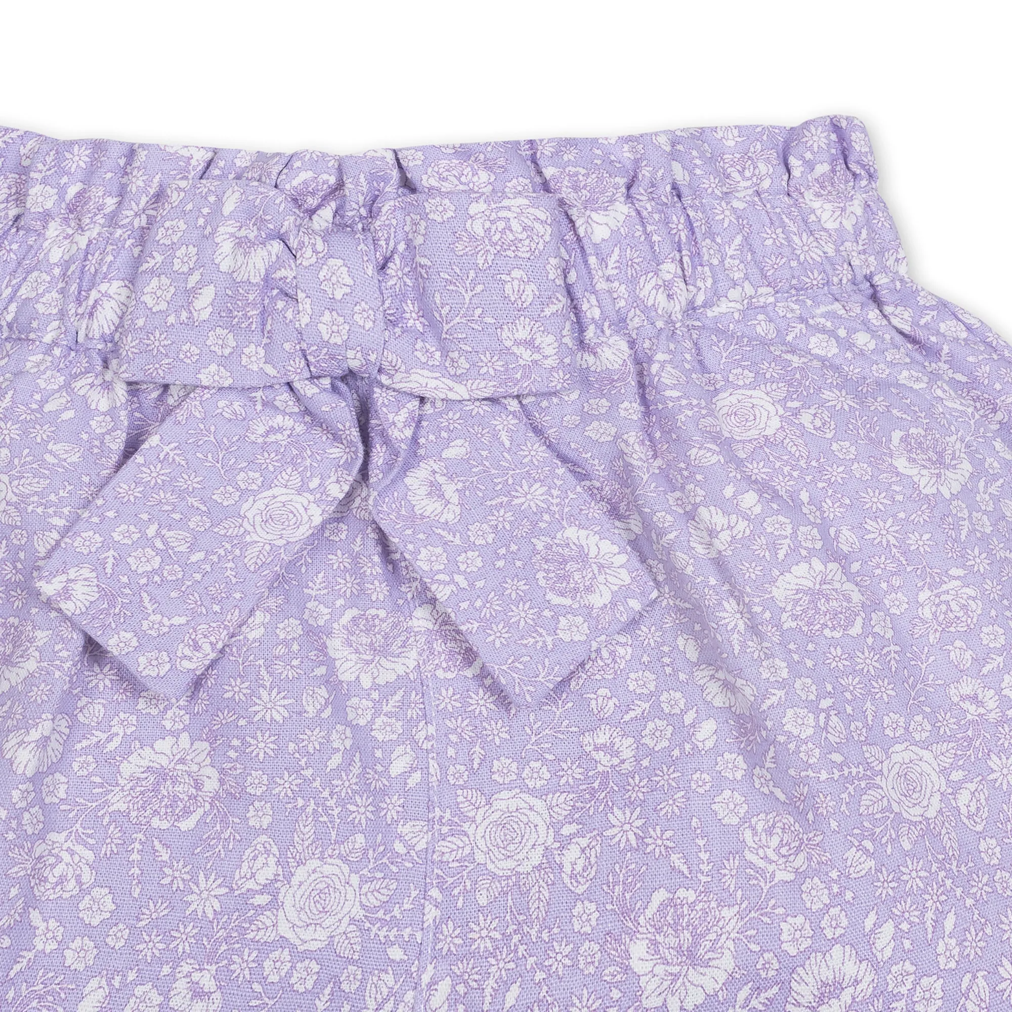 Linen Pull-On Paperbag Shorts - Baby