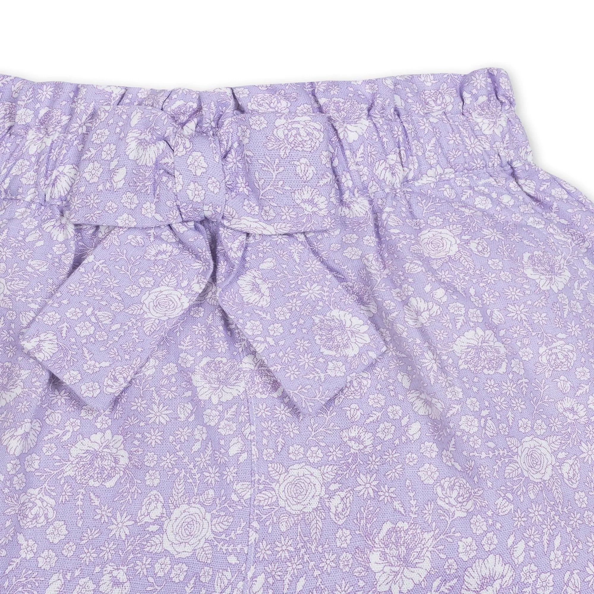 Linen Pull-On Paperbag Shorts
