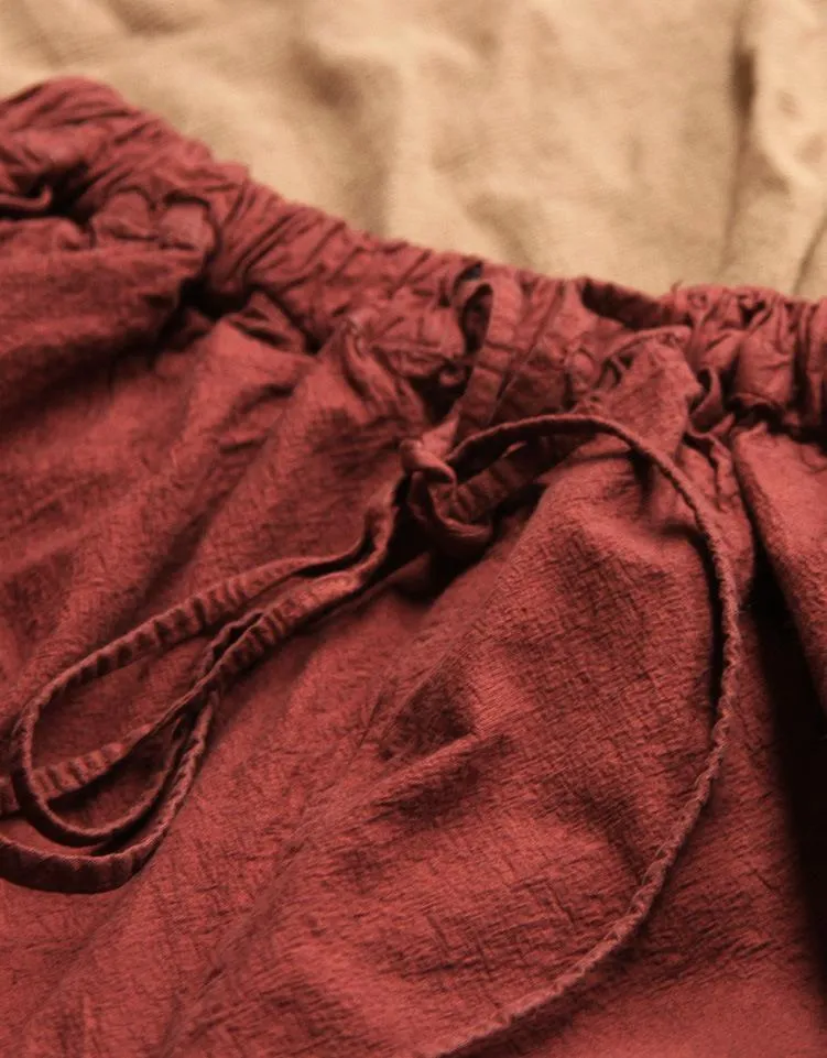 Loose Linen Palazzo Pants | Lotus