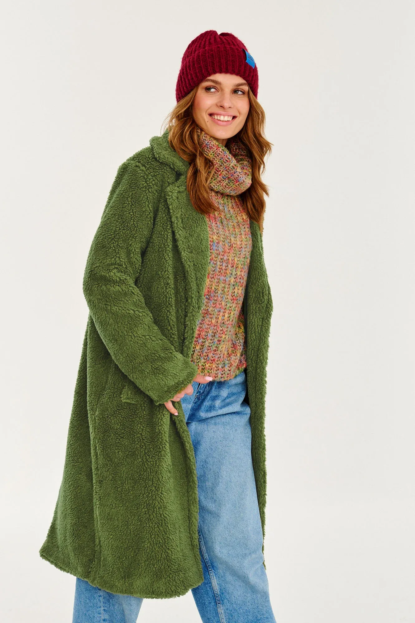 Mossy Touch Teddy Coat