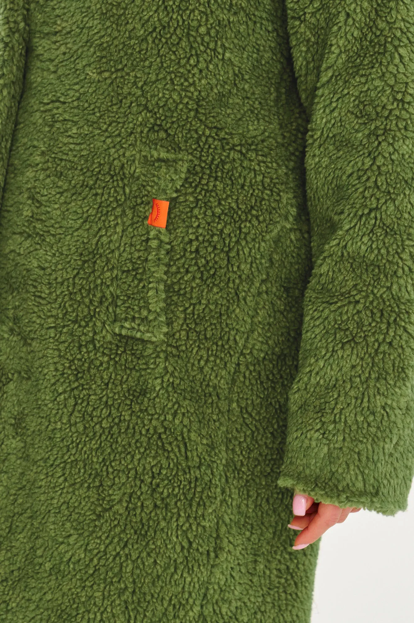 Mossy Touch Teddy Coat