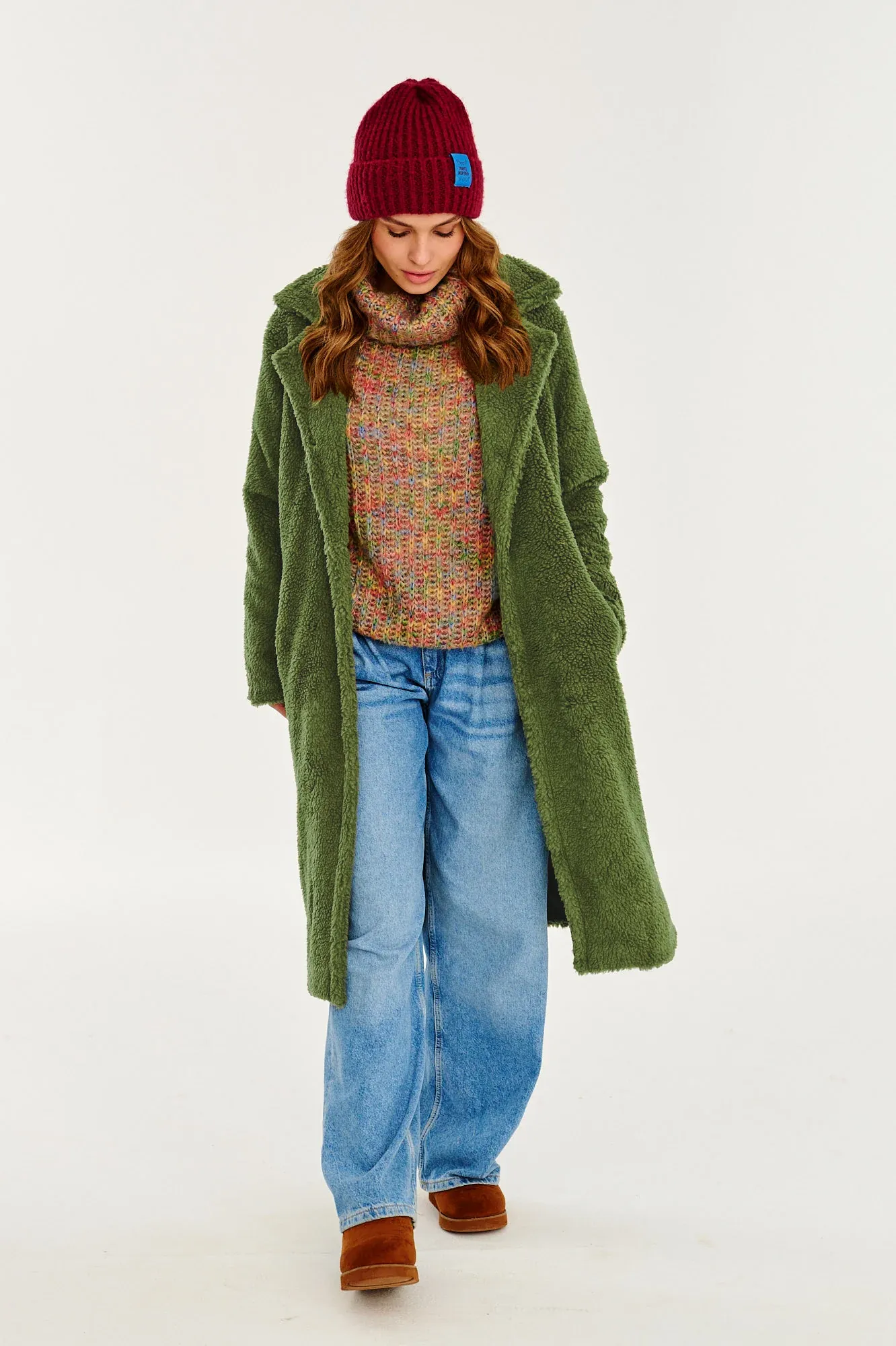 Mossy Touch Teddy Coat