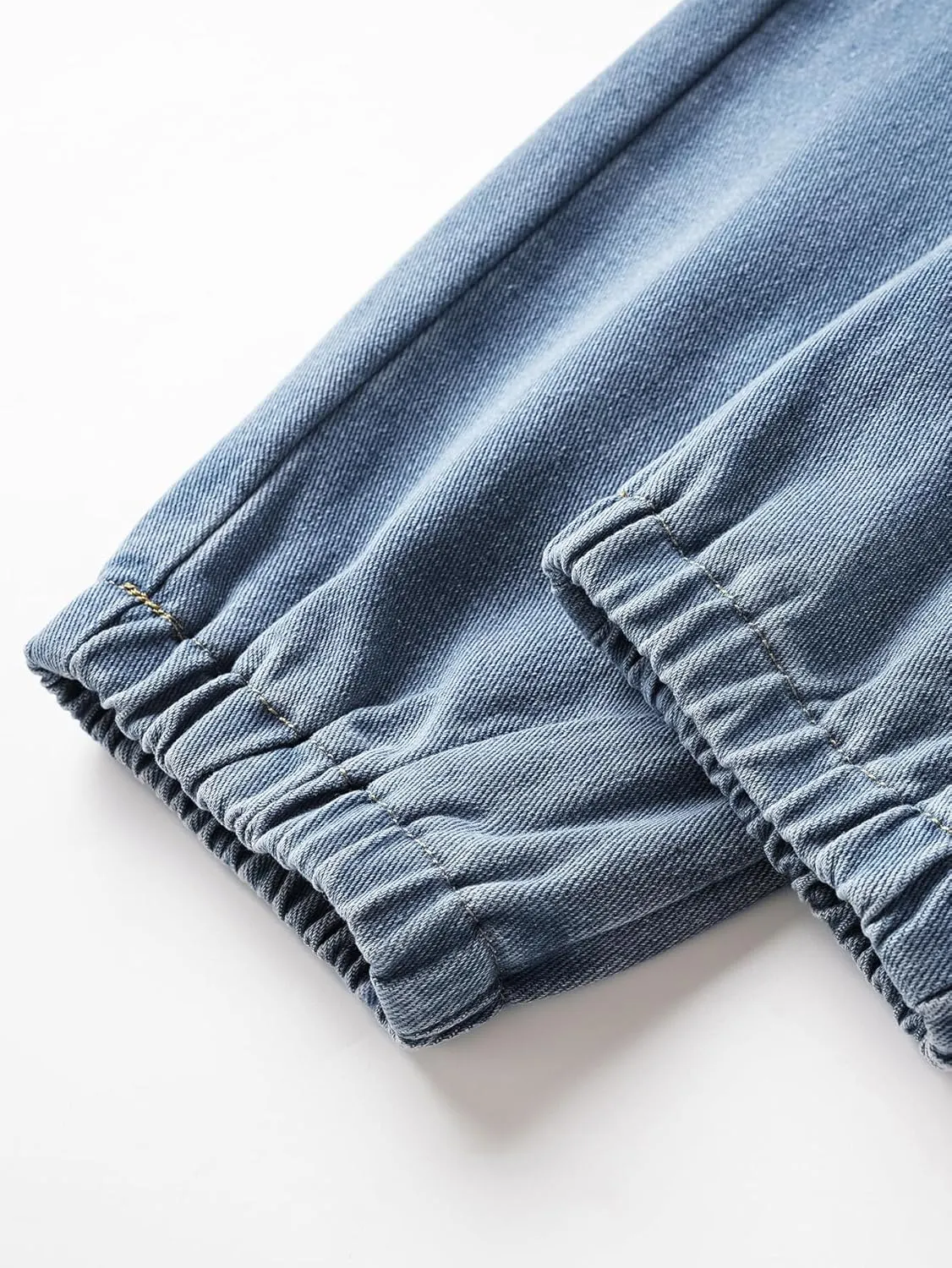 MyFav Boys' Ripped Denim Jeans Taper Fit Kids Fashion Loose Casual Trousers Long Pants