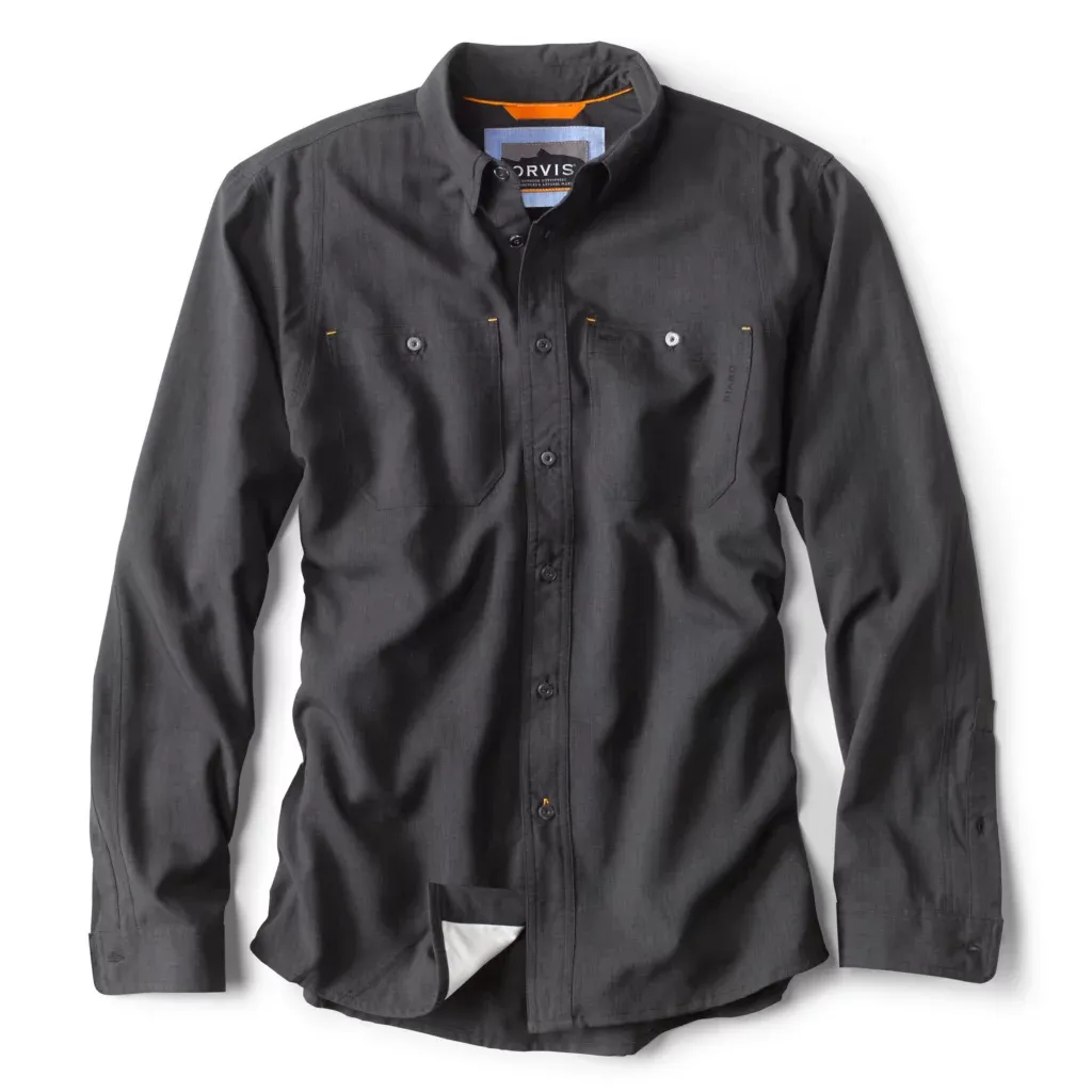 Orvis LS Tech Chambray Work Shirt / Black