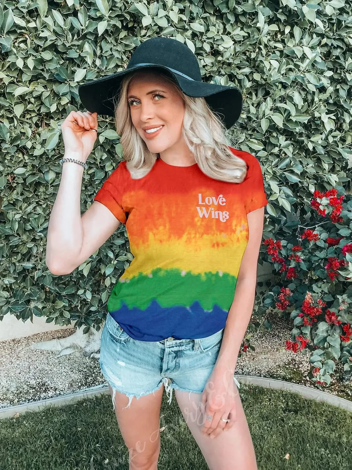 Pride Shirt Women Rainbow LGBT Tshirt Tie Dye Gay Pround Month Short Sleeve Tee Top