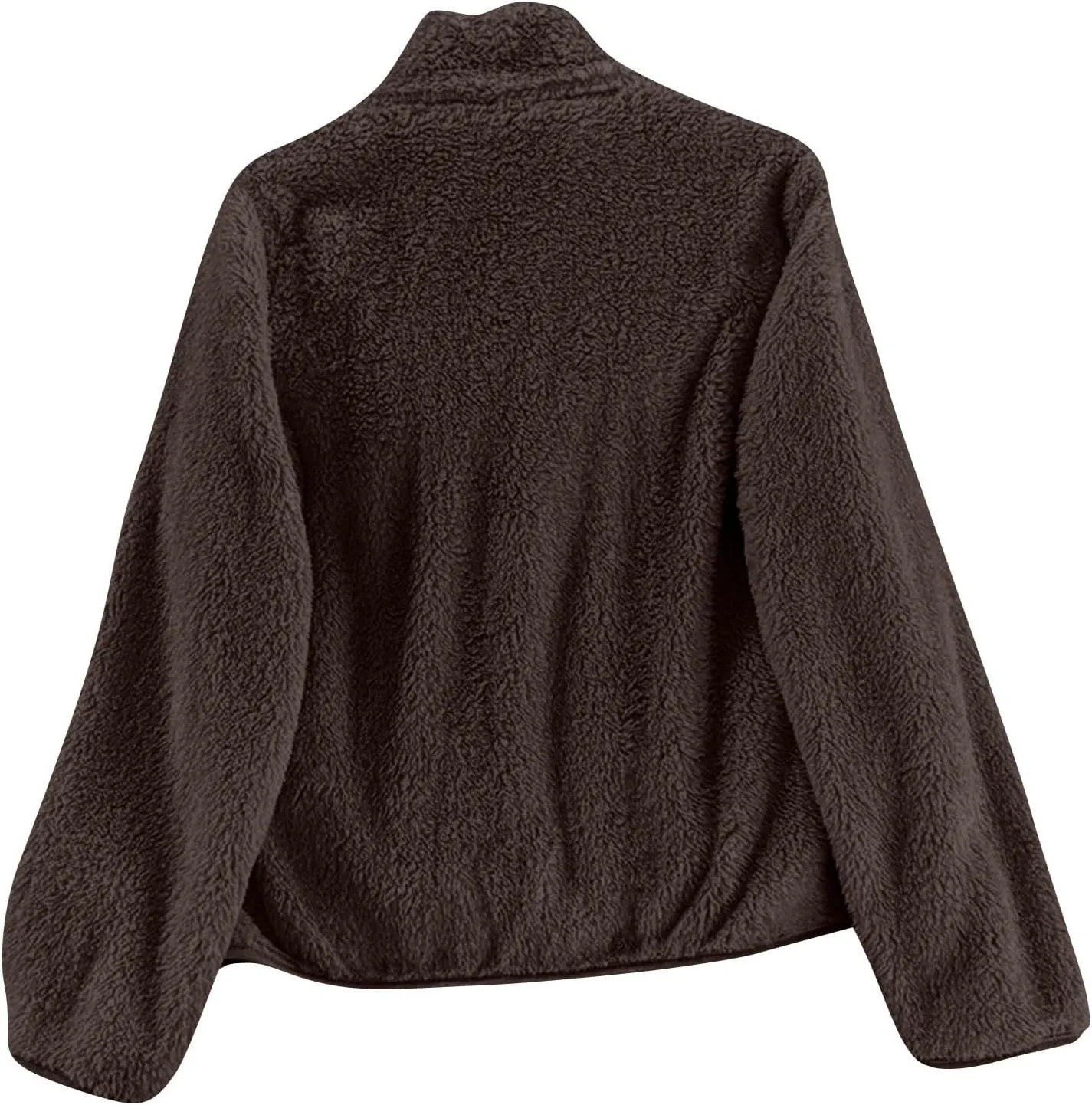 Sherpa Jacket Women Lightweight Fleece Zip Up Jackets Long Sleeve Cozy Soft Fluffy Fuzzy Sweater Coats with Pockets