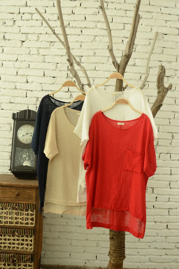 Simple woven tank thin breathable top J009-19