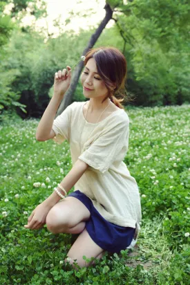 Simple woven tank thin breathable top J009-19