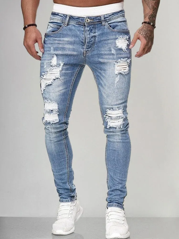 Slim Fit Torn Jeans
