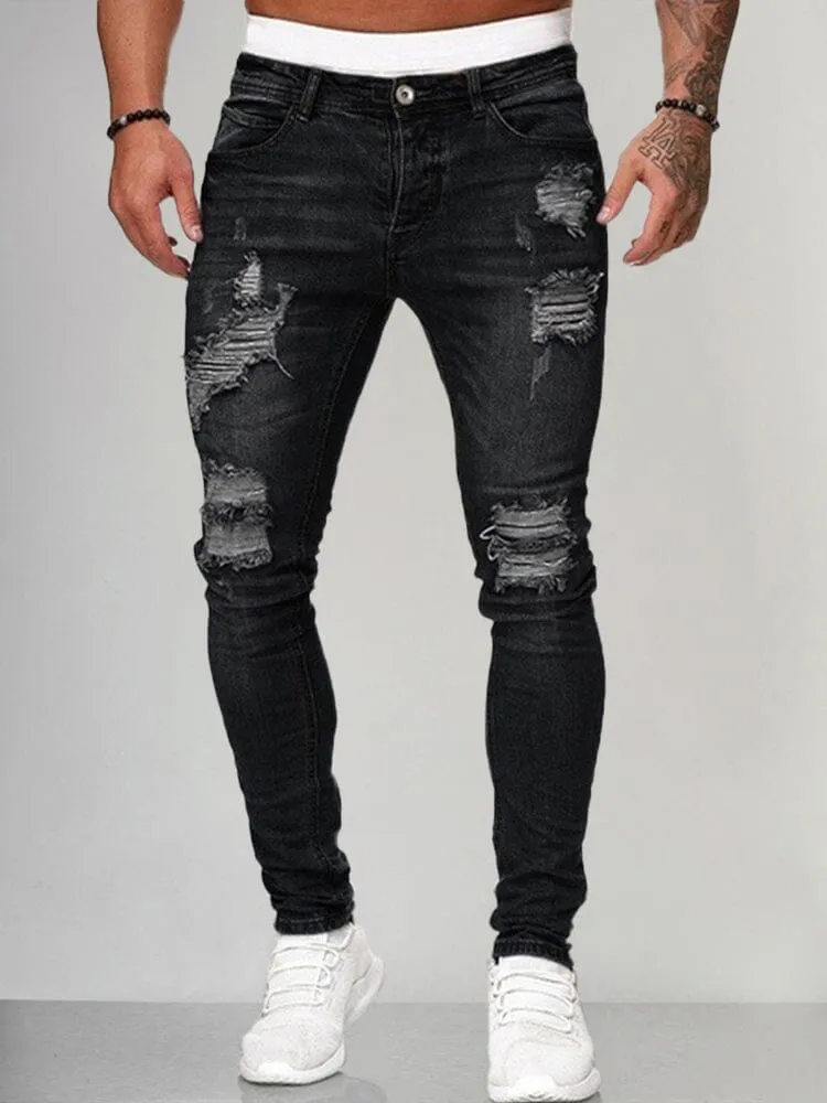 Slim Fit Torn Jeans