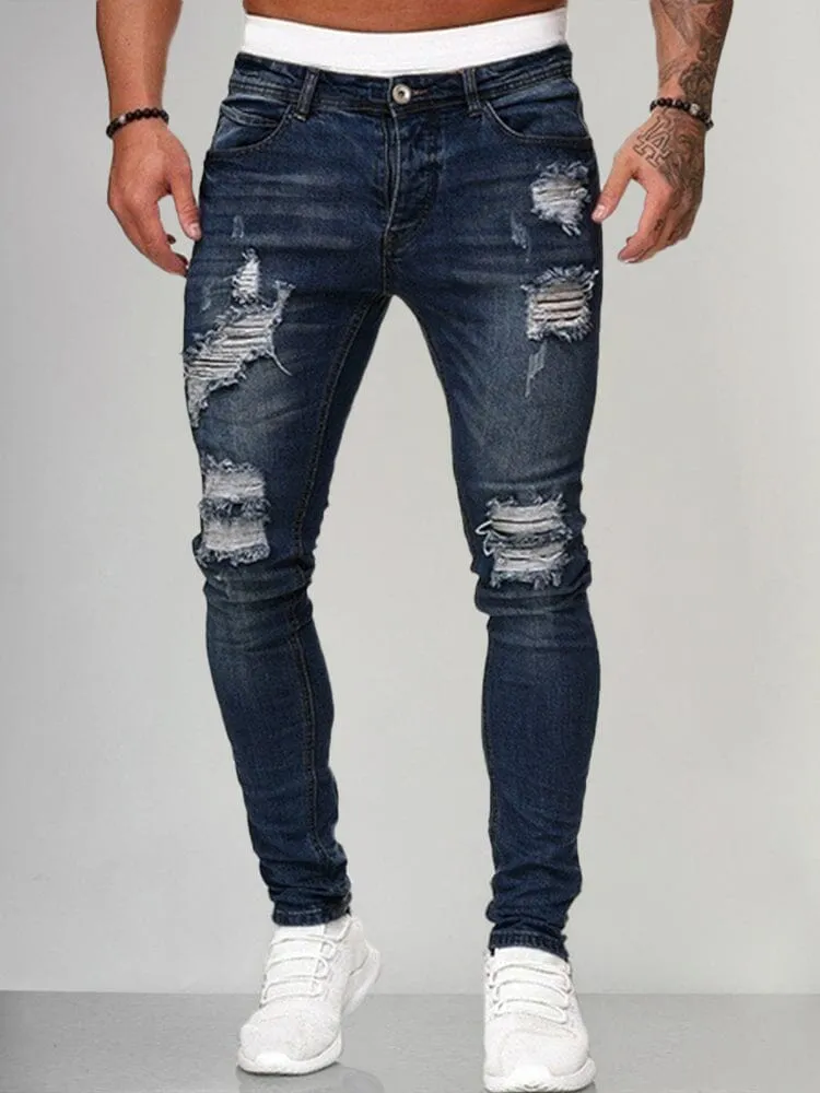 Slim Fit Torn Jeans