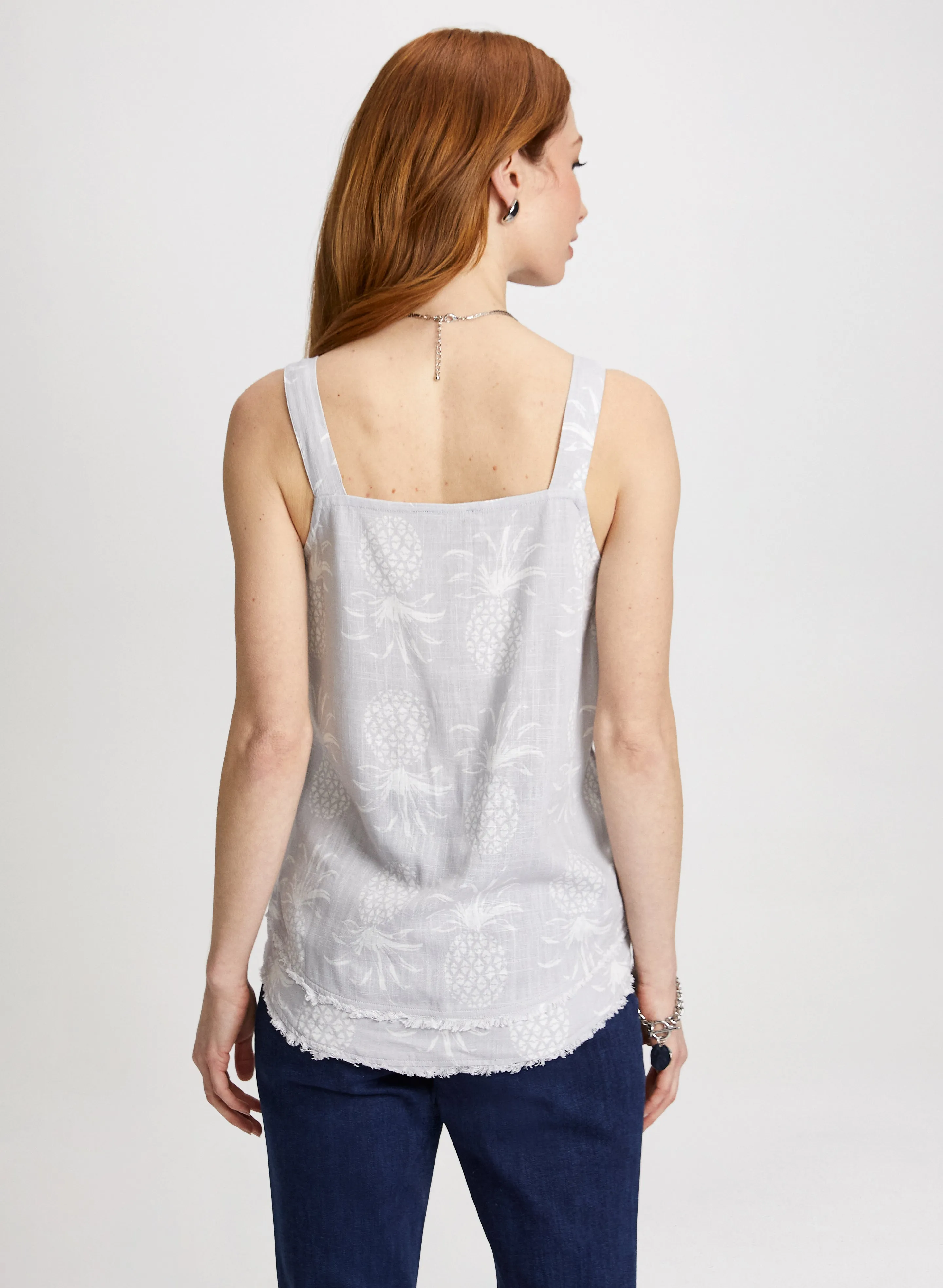Square Neck Floral Print Cami