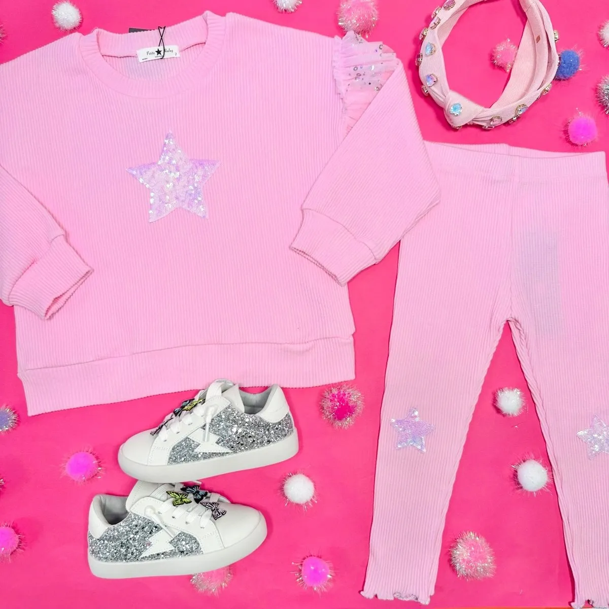 STAR SWEATSHIRT AND LEGGINGS SET