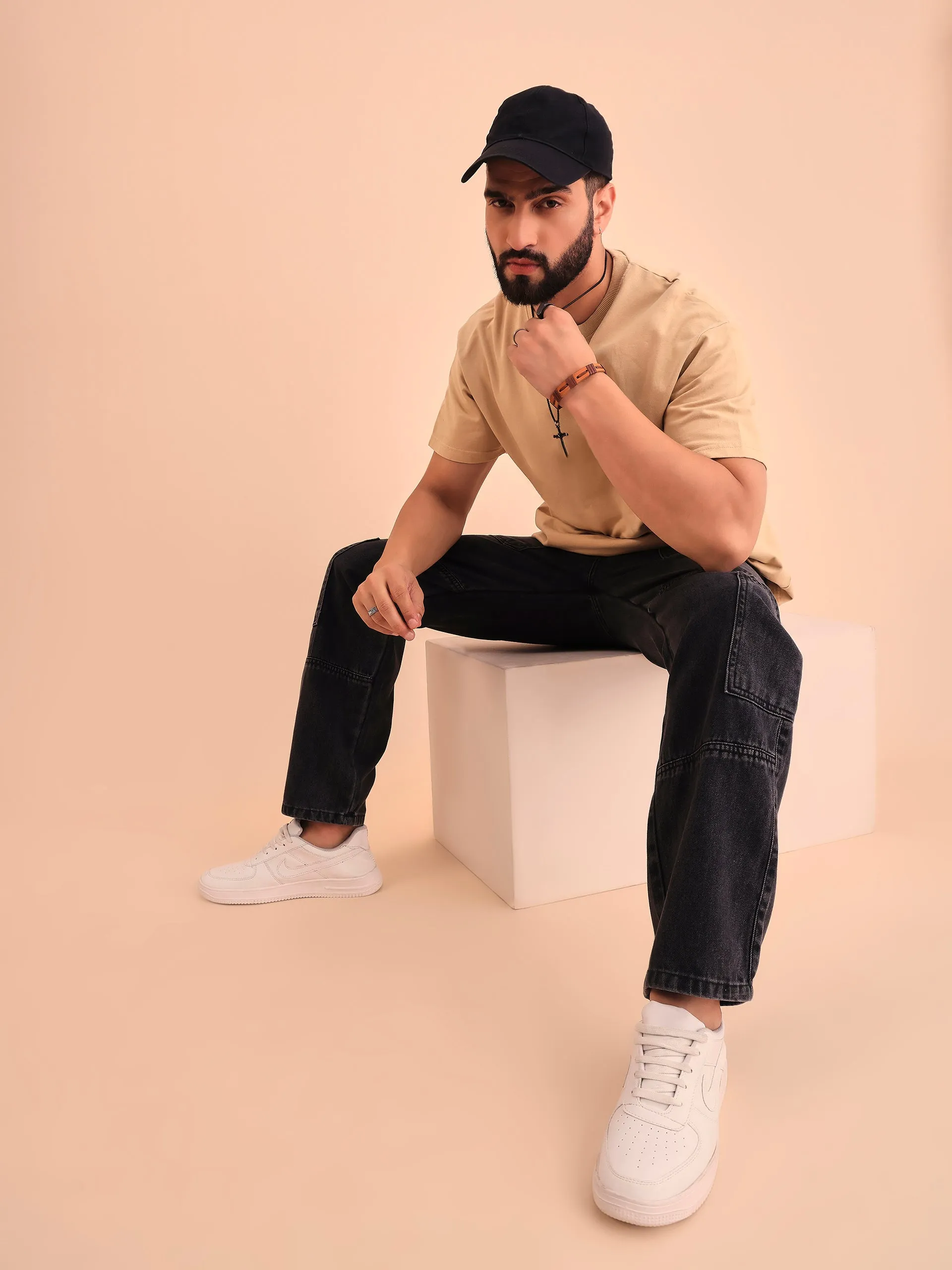 Style Quotient Men Relaxed Loose Fit Cargos