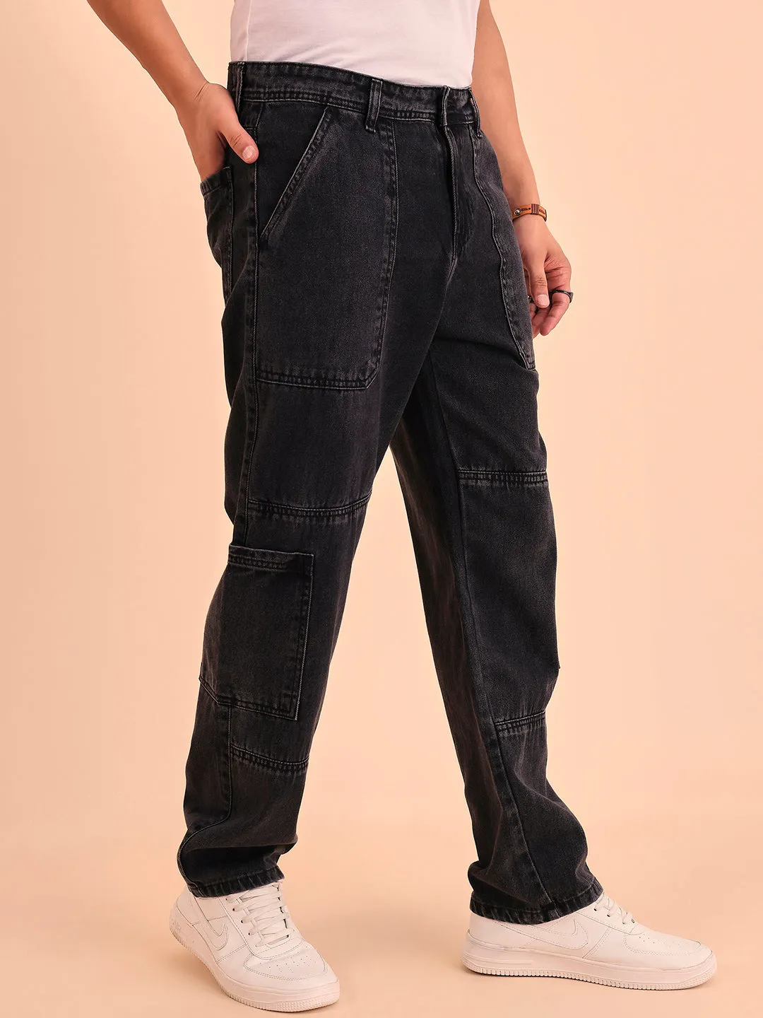 Style Quotient Men Relaxed Loose Fit Cargos