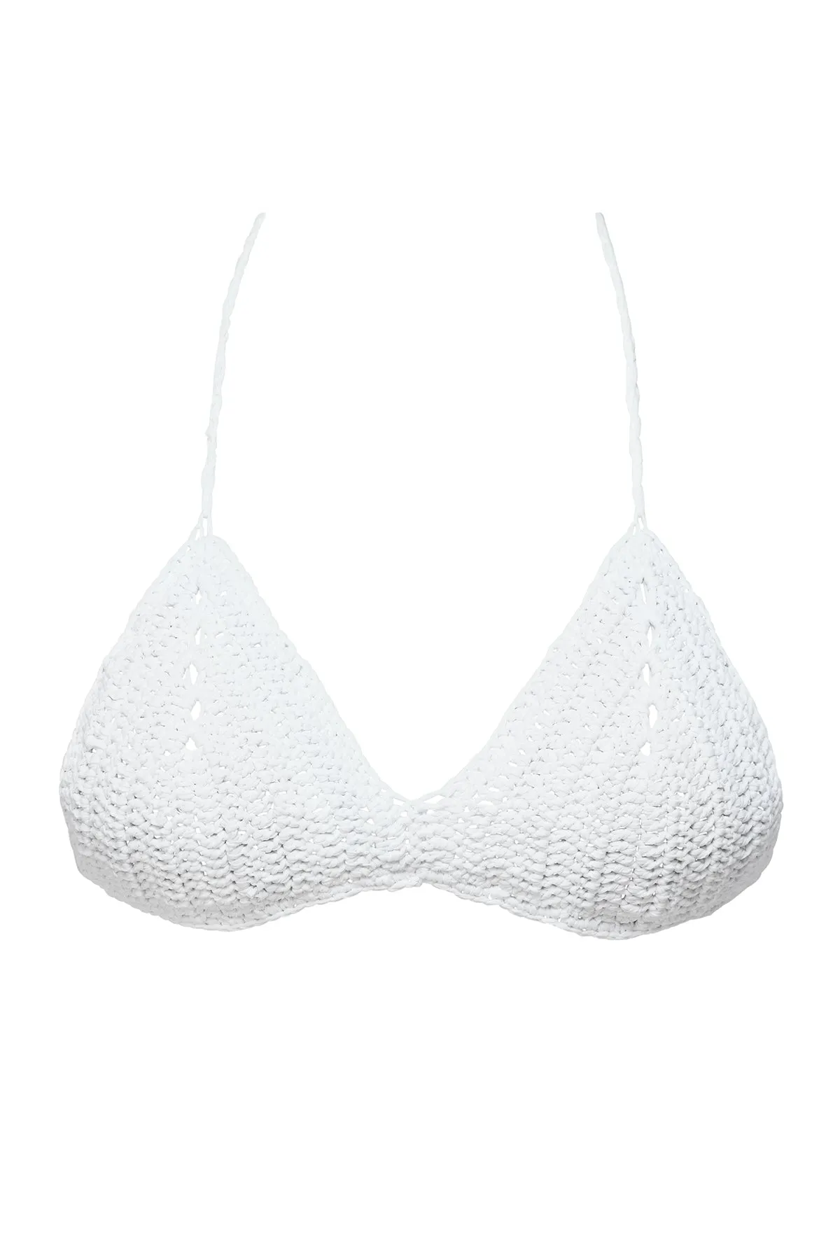 Swim Systems White Crochet Carina Top